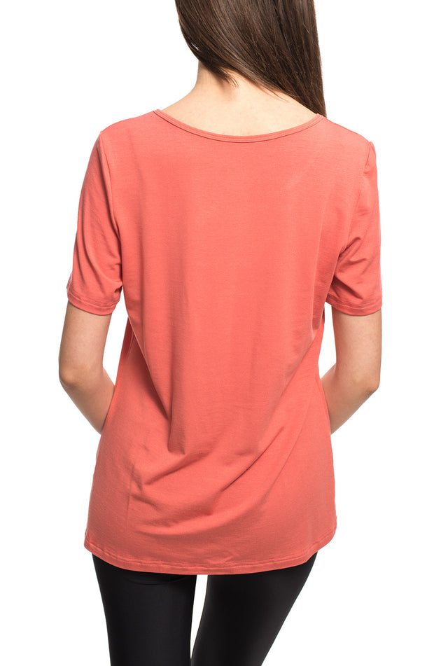 Памучна блуза, цвят тропикал 540