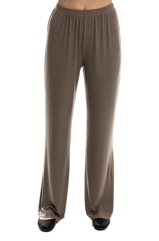 Панталон от памучен рипс, цвят капучино 7125