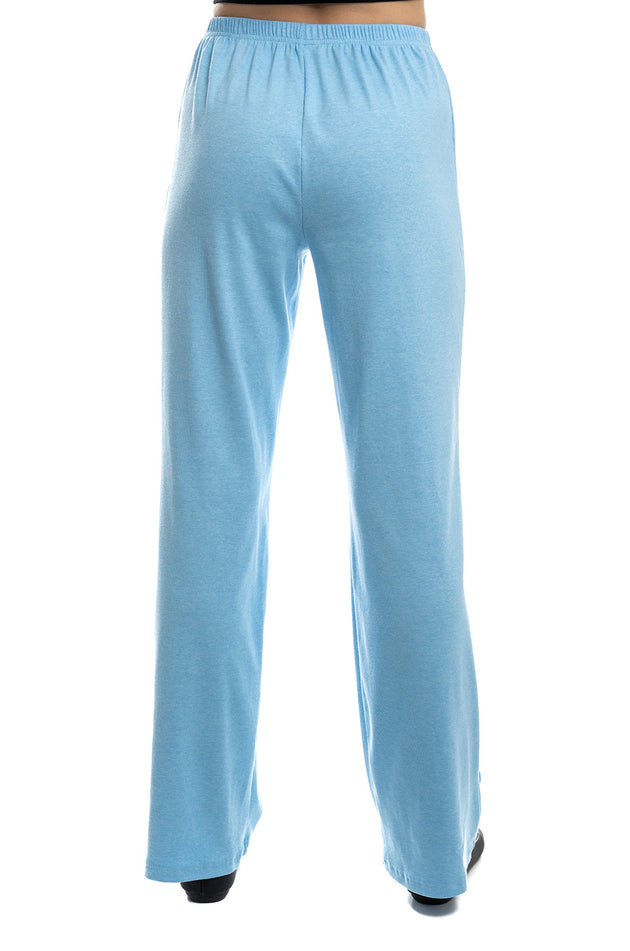 Светлосин панталон от памучен рипс 7125
