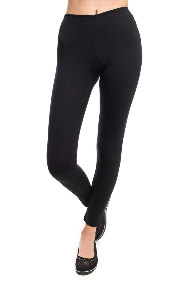 Черен клин от плътен памук 3420-1