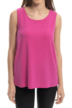 Тъмнорозов памучен потник 658