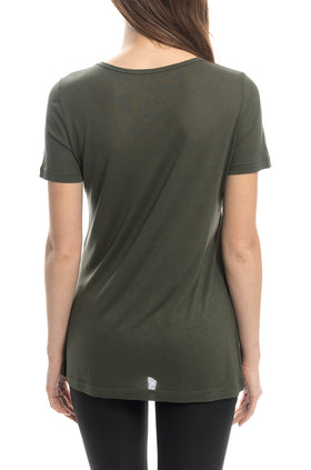 Войнишкозелена памучна блуза 540