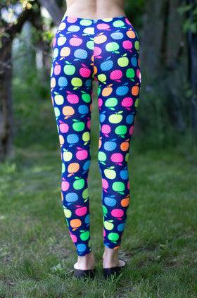 Памучен клин с щампа "Цветни ябълки" 3423