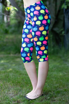 Памучен клин с щампа "Цветни ябълки" 3421 (7/8)