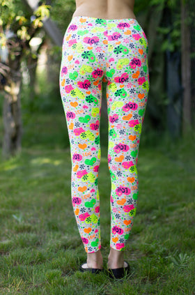 Памучен клин с щампа "Цветна любов" 3423