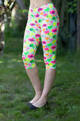 Памучен клин с щампа "Цветна любов" 3421 (7/8)