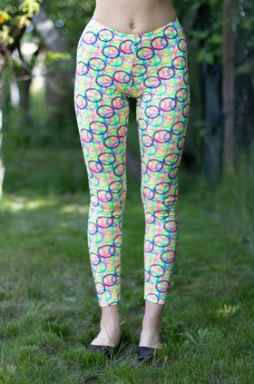 Памучен клин с щампа "Хипнотизиращи кръгове" 3423