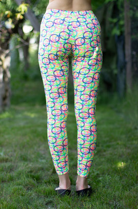 Памучен клин с щампа "Хипнотизиращи кръгове" 3423