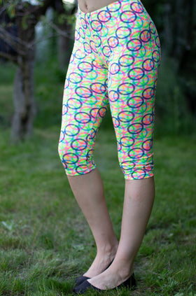 Памучен клин с щампа "Хипнотизиращи кръгове" 3421 (7/8)