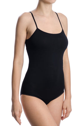 Черно памучно дамско боди Б-452 (бикина)