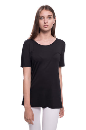 Черна памучна блуза 540