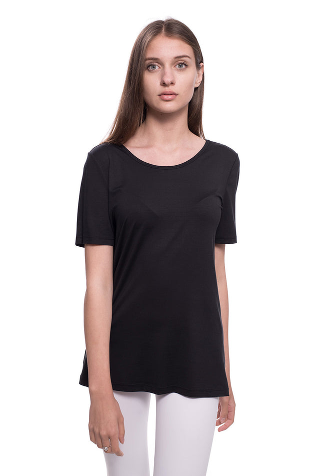 Черна памучна блуза 540