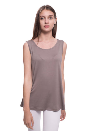 Памучен потник, цвят капучино 658