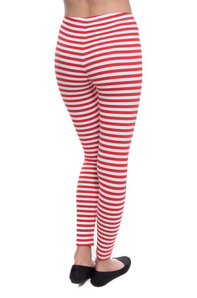 Памучен клин с щампа "Червено-бели райета" 3423