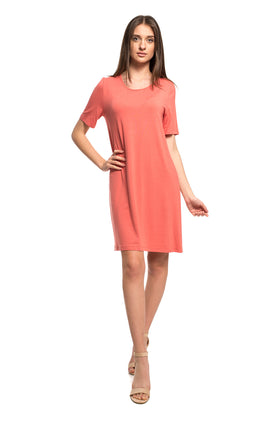 Къса памучна рокля "Тропикал" 808