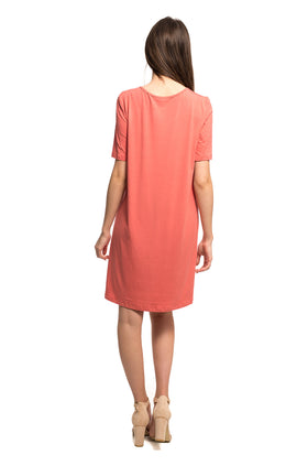 Къса памучна рокля "Тропикал" 808