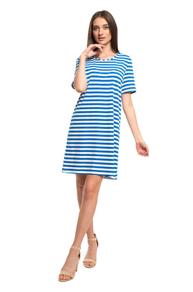 Къса ежедневна рокля "Морско лято" 8080