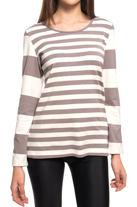 Памучна блуза "Широко райе" 5402