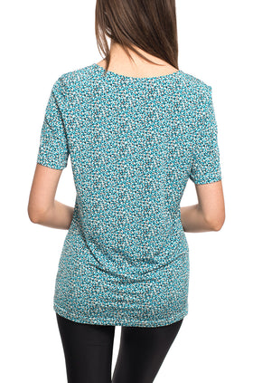 Блуза от жарсе "Син шум" 5403