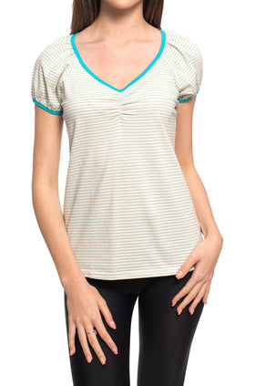 Памучна блуза "Синьо райе" 515