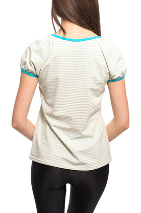 Памучна блуза "Синьо райе" 515