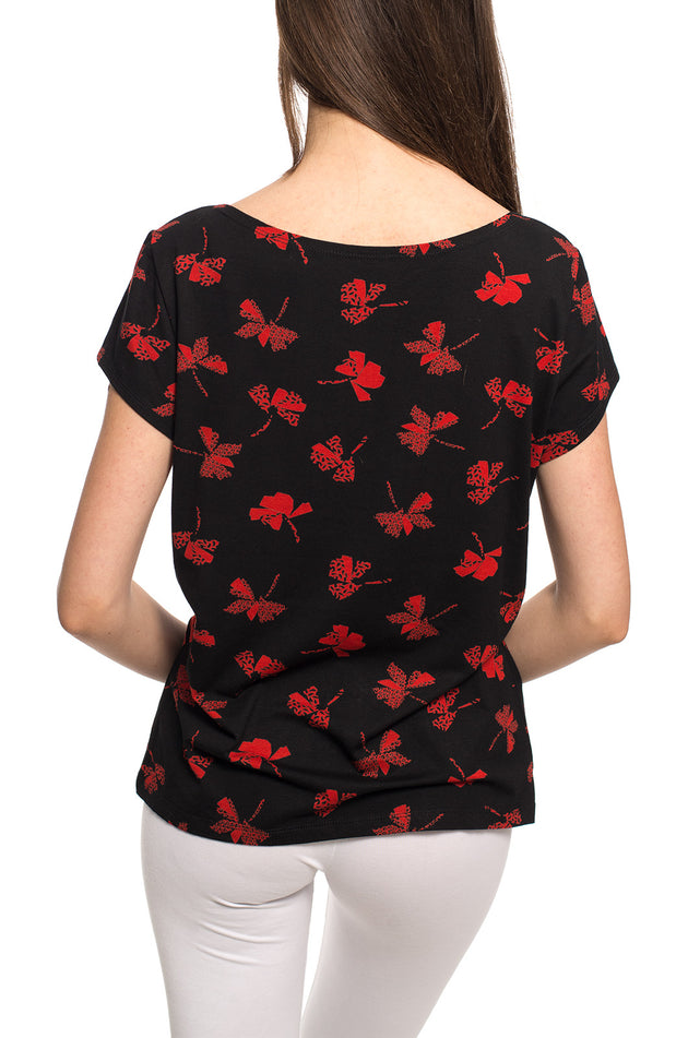 Памучна блуза "Цветопад" 533