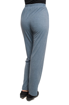 Сиво-синьо меланжиран ежедневен панталон 7122