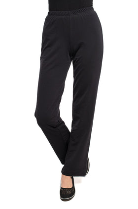 Черен ежедневен панталон 7122