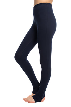 Тъмносин памучен клин с пета 34201