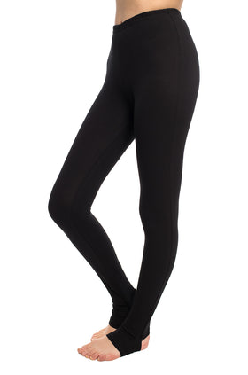 Черен памучен клин с пета 34201