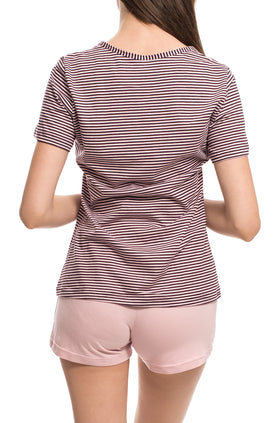 Домашен комплект "Кафяво райе" 3302