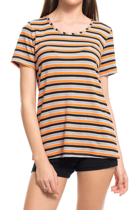 Домашен комплект "Черно-оранжево райе" 3302