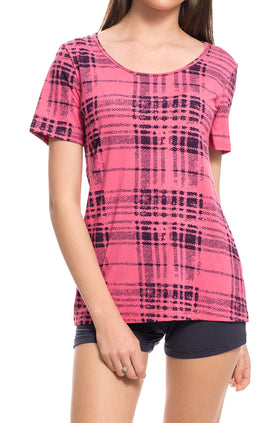 Домашен комплект "Розово каре" 3302