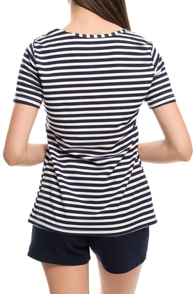 Домашен комплект "Черно-бяло райе 1" 3302