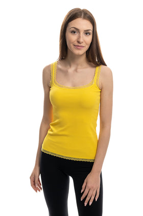 Жълт потник от рипс 64692