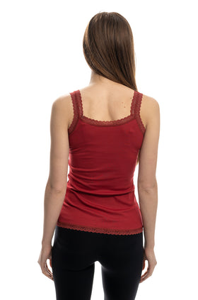 Памучен корсаж, цвят бордо 6469