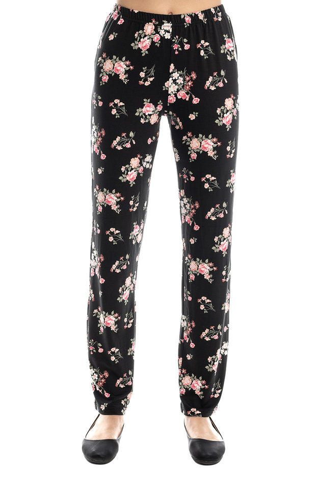 Летни памучни панталони "Китка рози" 7123