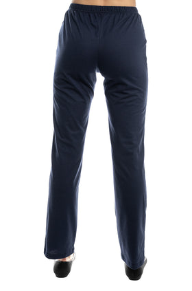 Тъмносини летни памучни панталони 7124