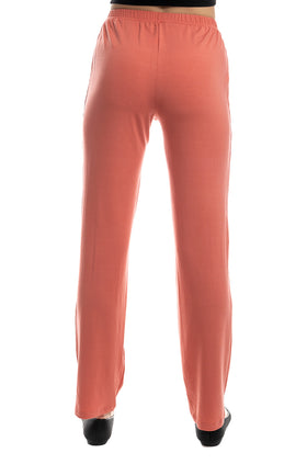 Коралови летни памучни панталони 7124
