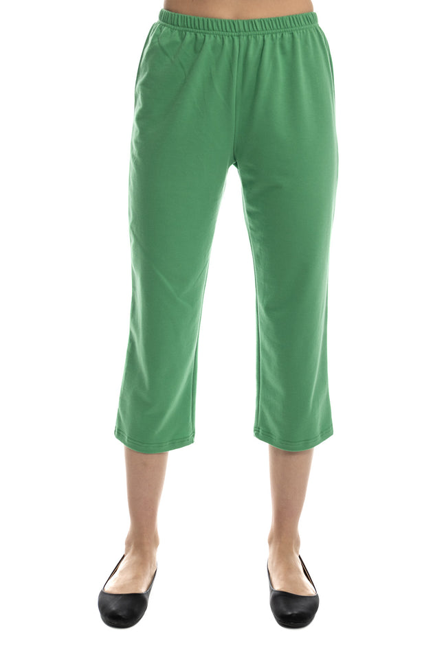 Зелени панталони от памучна вата 71282