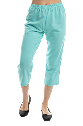 Тюркоазени панталони от памучна вата 71282
