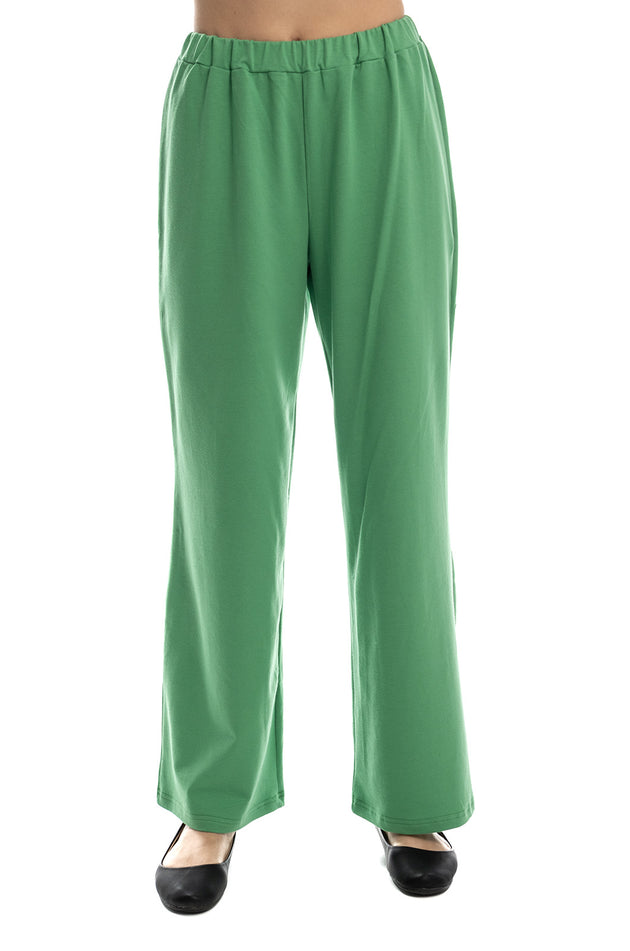 Зелен панталон от памучна вата 7128