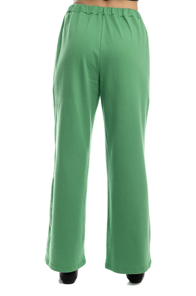Зелен панталон от памучна вата 7128
