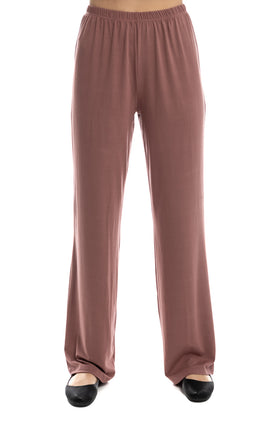 Свободни памучни панталони, цвят пепел от рози 71241