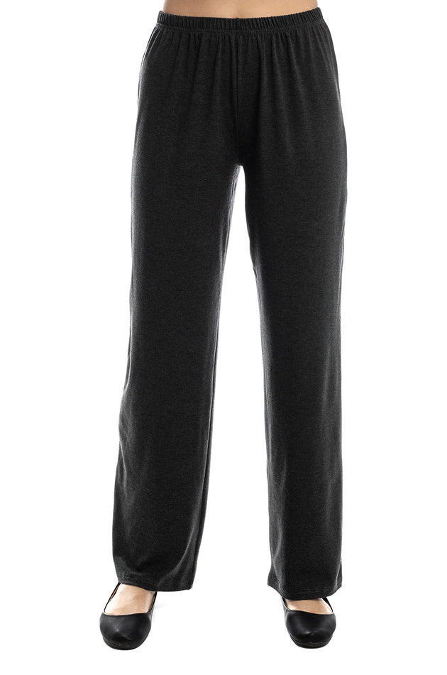 Черен панталон от памучен рипс 7125