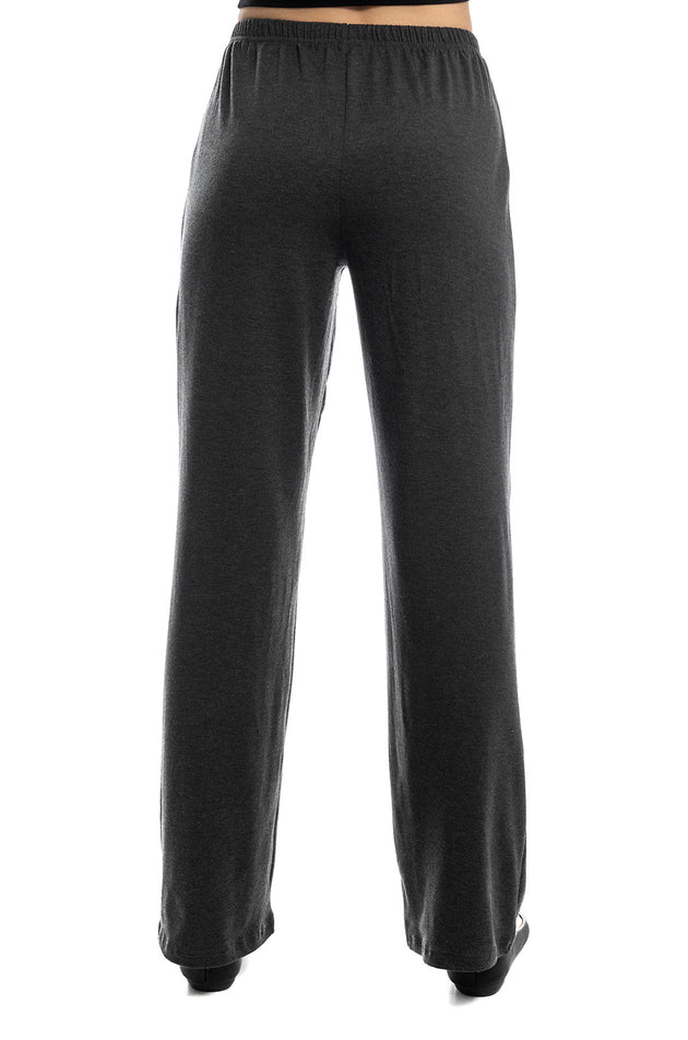Черен панталон от памучен рипс 7125
