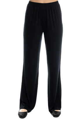 Черни свободни памучни панталони 71241