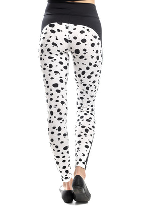 Микрофибърен клин "Далматин" с черни кант и колан 34321