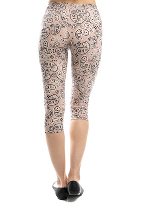 Памучен клин с щампа "Розов кашмир" 3421 (7/8)