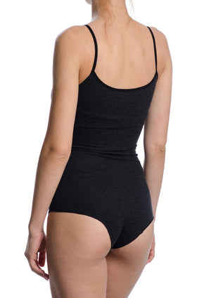 Черно вълнено дамско боди Б-441 (боксер)